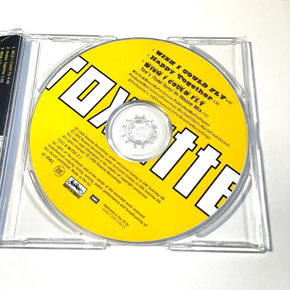 Roxette - Wish I Could Fly (Maxi CD Single, 1999) Import, Pop Rock - Image 4 of 4