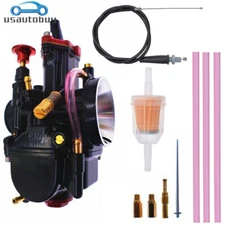 Performance Motorcycle Dirt Bike Power Jet Carburetor PWK 30mm & Throttle Cable
