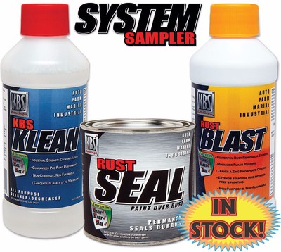 KBS Coating 50002 - KBS Rust Prevention System Sampler Kit - Satin Black