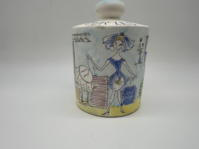 VINTAGE Lefton Coin Bank Pour Le VETEMENTS Hand Painted French Fashion