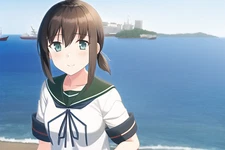 Anime Girls Ai Art Kantai Collection Fubuki  Gaming Mat Desk 10820