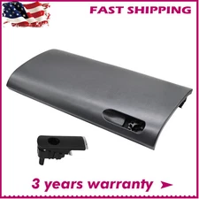 Black Glove Box Door Lid W/ Buckle For Audi A4 S4 B6 B7 2001-2008 RS4 2001-2008