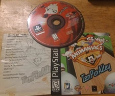 Sony PlayStation PS1 - Animaniacs: Ten Pin Alley Disc Only & damaged Manual