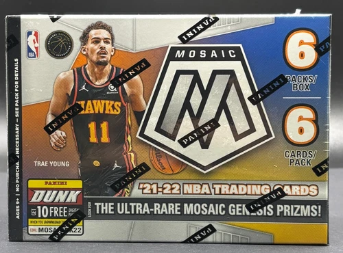 2021-22 Panini Mosaic Basketball Factory Sealed Blaster Box