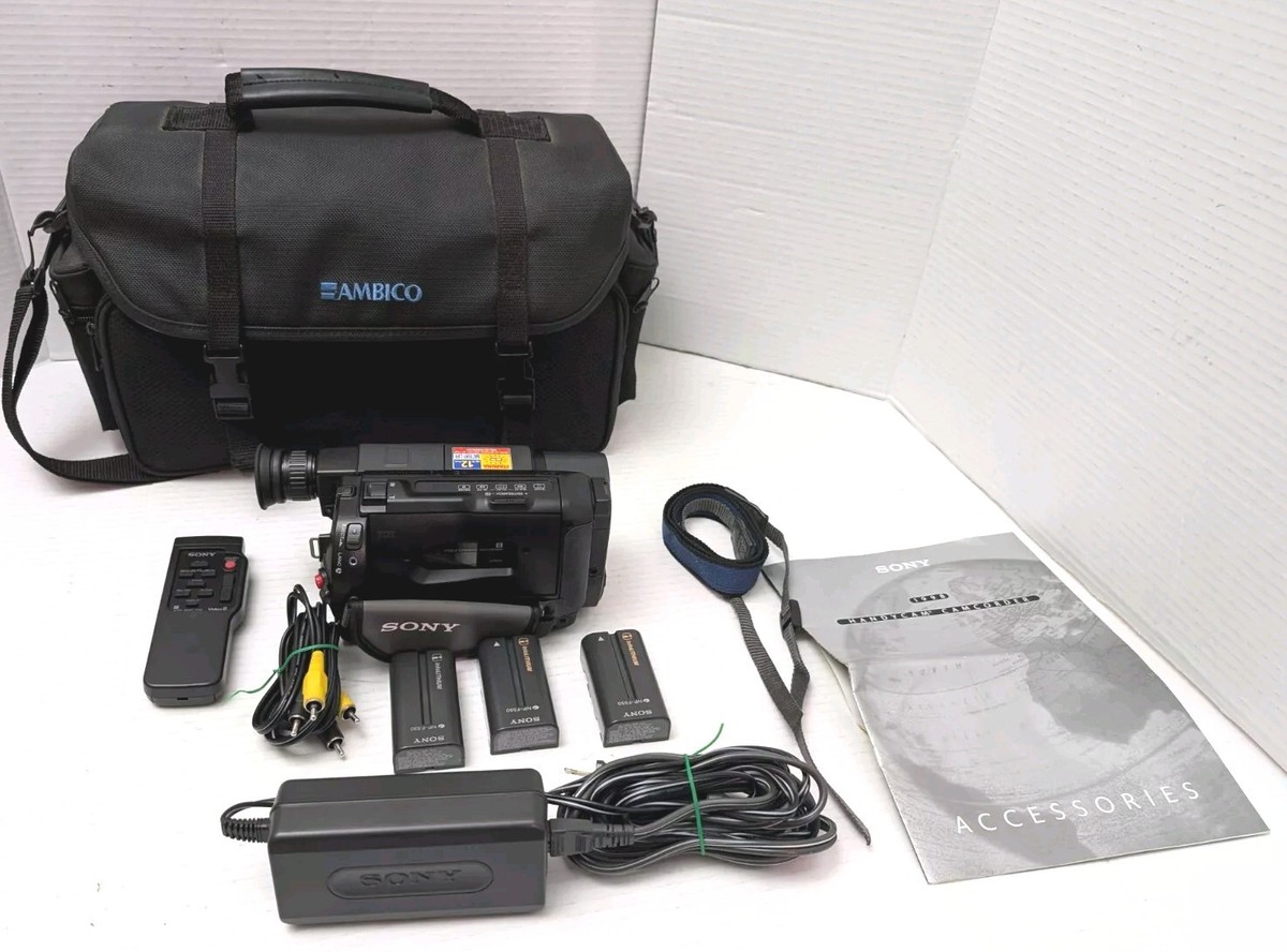 Sony Handycam Camcorder Video Recorder CCD-TRV215 8MM w/ Cord & 3