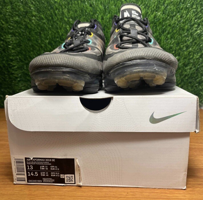 Nike Air VaporMax 2019 SE Black Multi Windbreaker Size 13  display picture 3