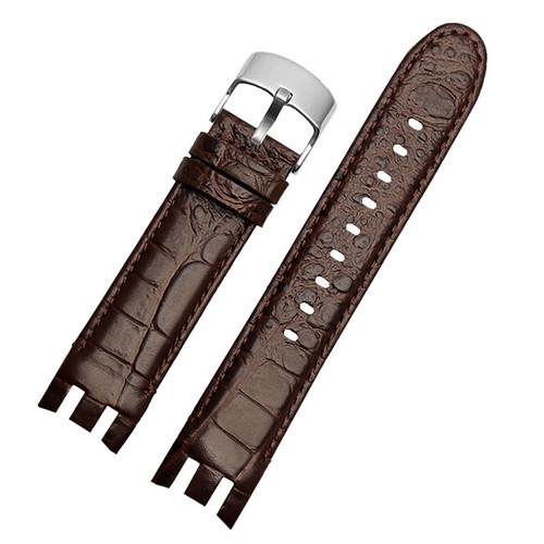 Steel Buckle Watch Strap For Swatch Yrs403 412 402g Curved Notched Watches - Picture 18 of 18