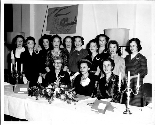 Vtg Photo US Army 82nd Airborne Officers Wives Club Ft Bragg NC 1956 8x10 Inches