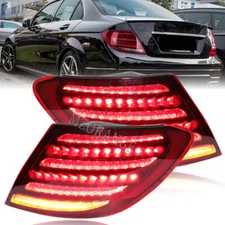 Red LED Rear Tail Light Brake Lamp For Mercedes W204 C250 C300 2007 2008 2009-14