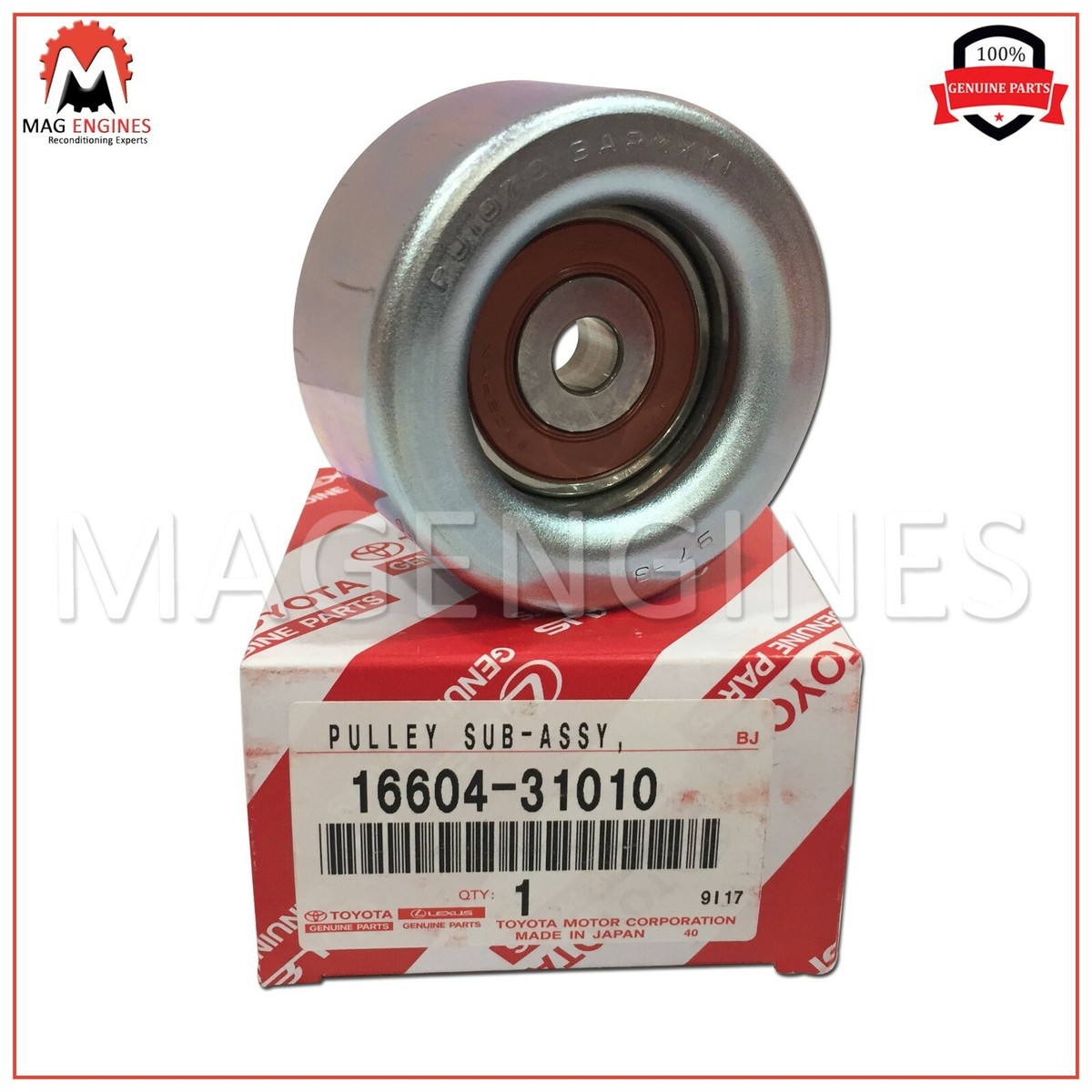 KT 1660431010 Drive Belt Idler Pulley 1PC