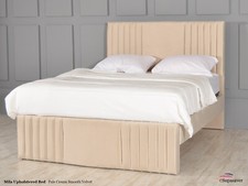 Esupasaver Mila Upholstered Bed Frame Compact Size All Fabrics Made in UK