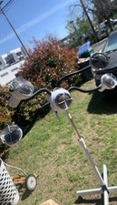 Standing Hood Hair Dryer Black Silver Adjustable On Stand for Hair