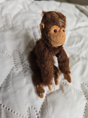 VINTAGE STEIFF MINIATURE JOINTED JOCKO MONKEY rare 4''  MOHAIR