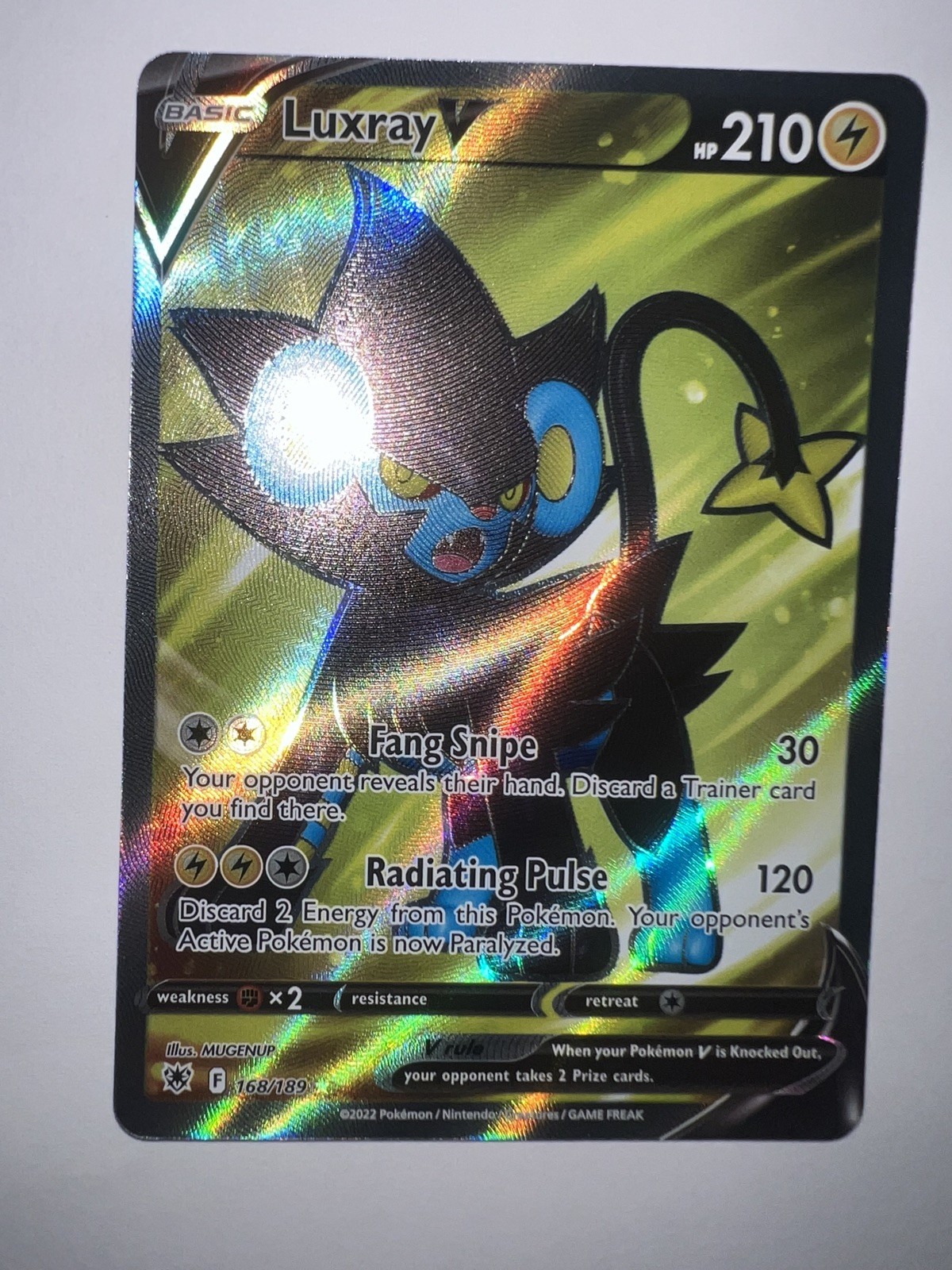Luxray V (Full Art) 168/189 Swsh10: Astral Radiance Holo