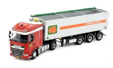 TEKNO,DAF XG 4x2 with 3-axle tipper ZIJDERLAAN, 1/50, TEK83560