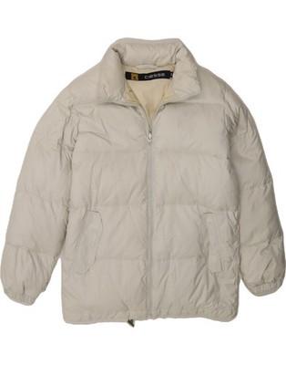 CIESSE PIUMINI Womens Padded Jacket IT 44 Medium Off White Polyester CC10