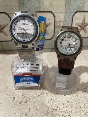 Casio 2 Watches AW80D-Combo Watch, 30 Page Telememo, 3 Alarms, 10 Year Battery