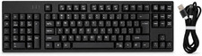 Ergonomic Left Handed Keyboard, 109 Keys Micro USB Layout Keyboard to Improve Po
