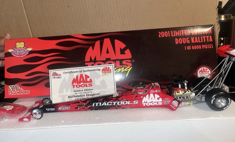NHRA 2001 Limited Edition Mac Tools Racing Doug Kalitta Action Diecast Dragster