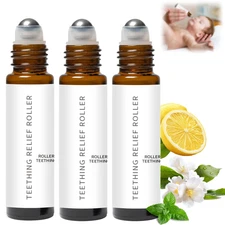 3Pcs Velaria Teething Roller, Teething Roller All Natural for Babies, Baby Teeth