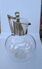 CHRISTOPHER DRESSER Aesthetic period Style SILVER topped CLARET JUG 1903 Vgc