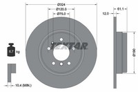 2 X Bremsscheibe Textar 92058400 FüR BMW 7Er 8Er