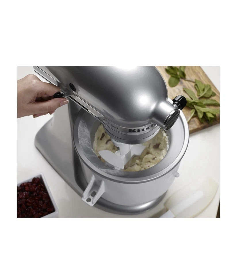 KitchenAid Ice Cream Maker Attachment-Excludes 7, 8,and most 6 Quart,Fits 5 to 6 - Image 3 of 4