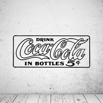 Autocollant mural Coca Cola 5 cents - Photo 1/4