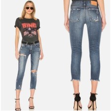 Moussy Women's 24 Vintage Jeans Designer Howa Raw Hem Capsule Staple Wardrobe