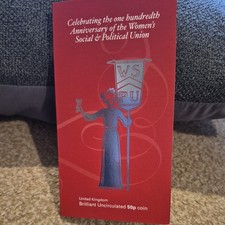 2003 Votes for Women WSPU Suffragette BU Pack 50p