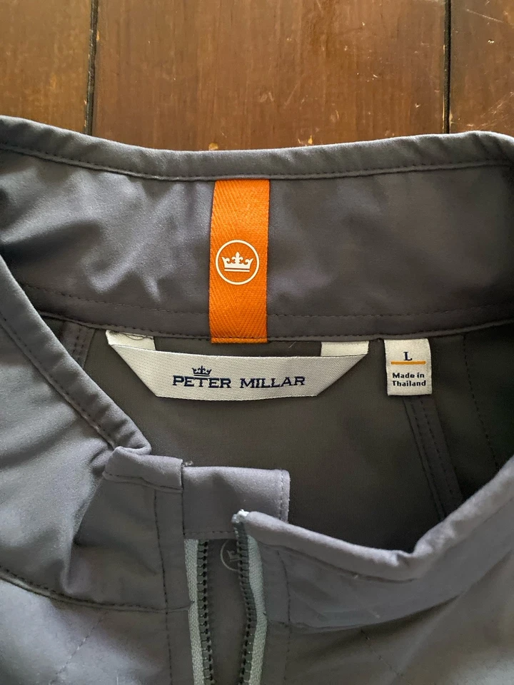 Peter Millar, Men’s Fuse Elite Hybrid Gray Vest, Sz L. - Image 2 of 4