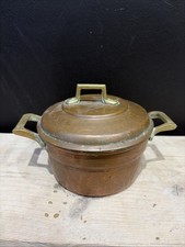 Vintage Copper & Brass Cooking Pot