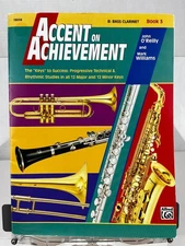 Bass Clarinet Accent on Achievement Book 3 Alfred Book Progressive