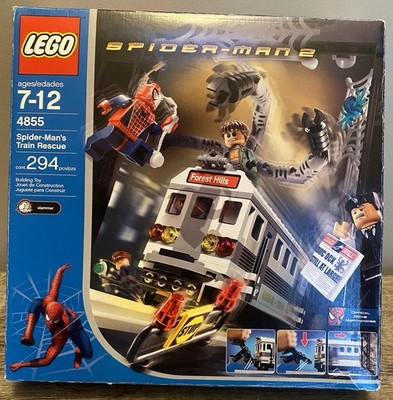 LEGO Spider-Man 2 4855 Spider-Man  Marvel Spider-Man 2 Doc Ock Minifigure 4855 Spider-Man\'s Train Rescue‎ display picture 1
