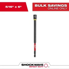 SHOCKWAVE Impact Duty 5/16 In. X 6 In. Alloy Steel Magnetic Nut Driver (1-Pack)