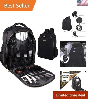 Professional Barber Backpack Organizer: Large Tool Capacity & Laptop Compartment