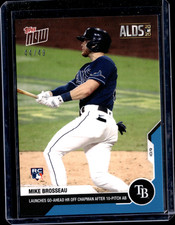 Mike Brosseau - 2020 MLB Topps Now #397 Blue 44/49 Parallel Tampa Bay Rays