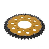 Kettenrad Alu Gold 45-ZäHne 525-Teilung FüR Honda VT 600 C Shadow Bj. 1989-2000