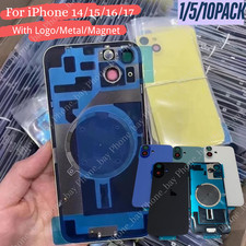 Back Glass Replacement With Metal or Magnet For iPhone17/16/15/14 Pro Plus Lot