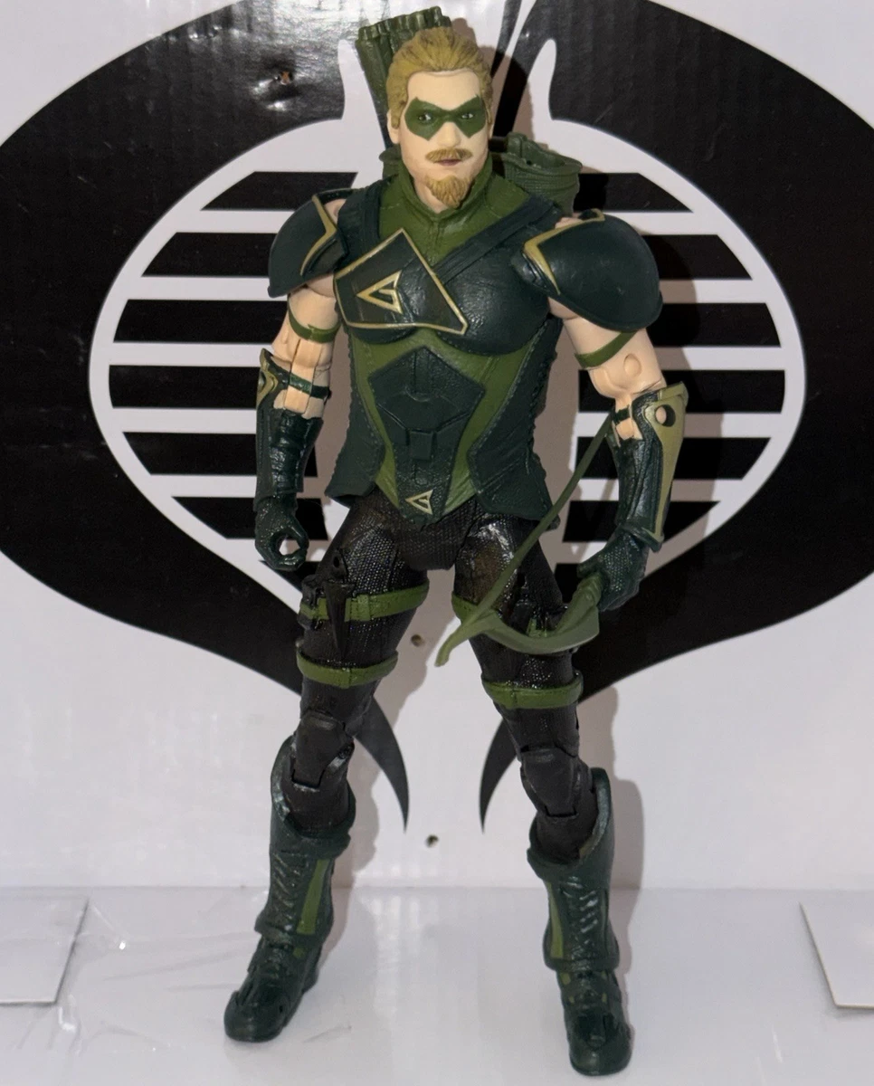 DC MCFARLANE MULTIVERSE GREEN ARROW INJUSTICE 2 & THE ATOM PAGE PUNCHER! LOOSE