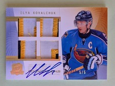 2009-10  The Cup - Foundations. Ilya Kovalchuk auto Quad patch card. SSP #5/5 !!