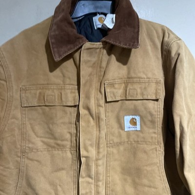 Vintage 90s Carhartt Artic Jacket C0196 Brn Sz 42 Tall Quilt