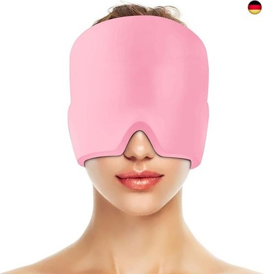 Gel Kühlmütze Migräne Maske, 360° Headache Hat Kühlmaske Kopfschmerzen Mask Kalt