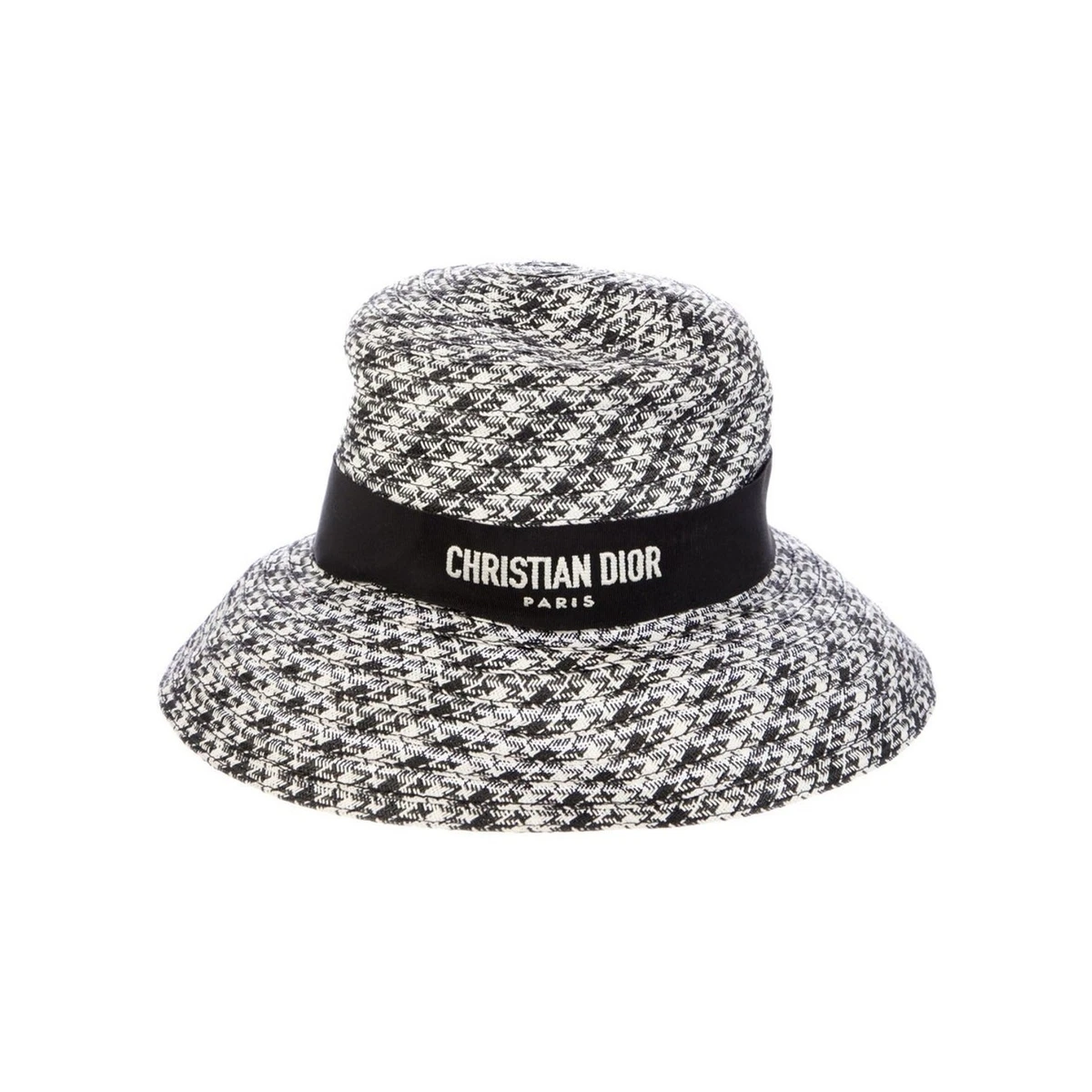 Dior woman Monogram Black and White Hat Cap Dior Navy size 57 cm in Cotton - 55070681 main image 4