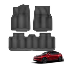 Floor Mats for New 2025 2026 Tesla Model Y Juniper 5-Seats All Weather TPE Fl...