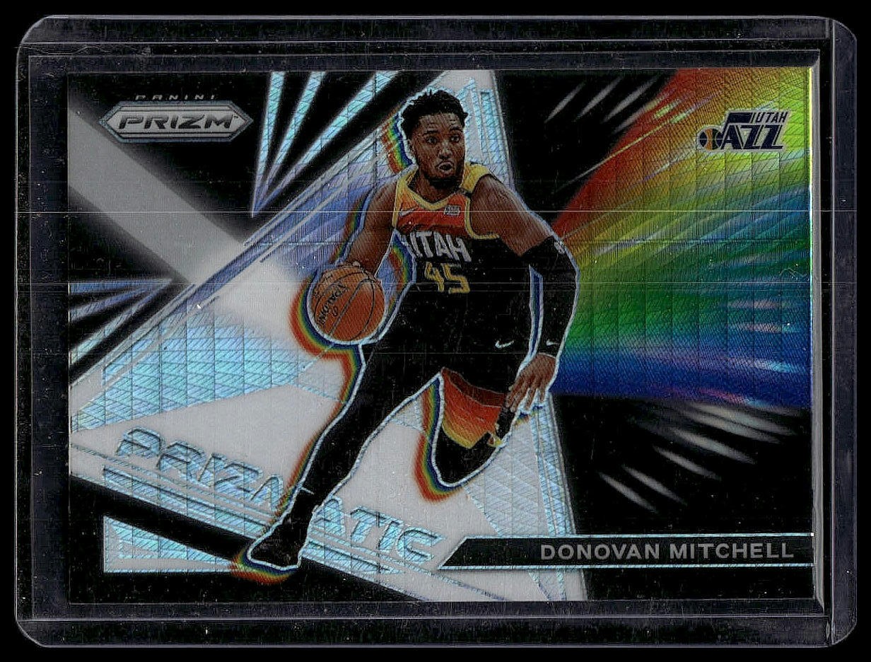 2021-22 Panini Prizm #8 Donovan Mitchell Prizmatic Prizms Silver