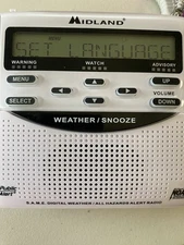 Midland Public Alert Weather Radio No Power Chord Tested Via Batteries Not Inclu