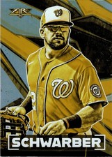 2021 Topps Fire Gold Minted Kyle Schwarber #197