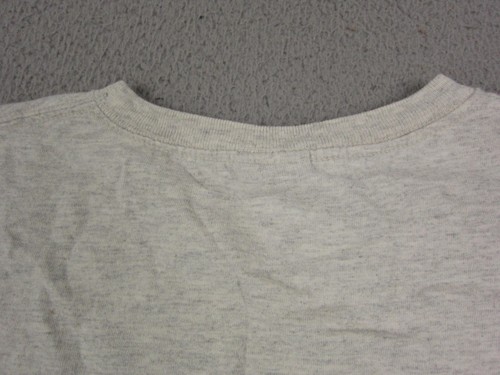 Vintage Honors Shirt Womens Large Gray Made in USA Cotton Blank Basic 90s Crop - Picture 11 of 12