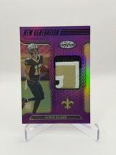 2022 Certified Chris Olave Rookie New Gen Jersey Purple Mirror FOTL /10 Saints